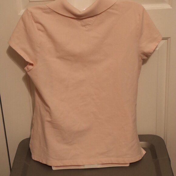 Tommy Hilfiger Soft Pink Button Front Polo Size Large Business Casual Preppy - Picture 12 of 13